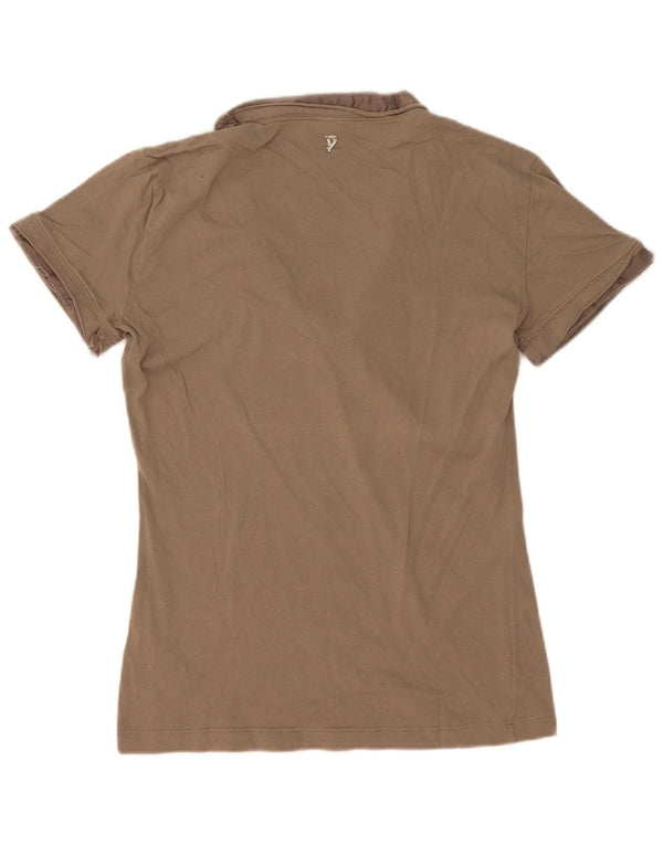 Camiseta feminina Dondup UK 12 algodão cáqui médio