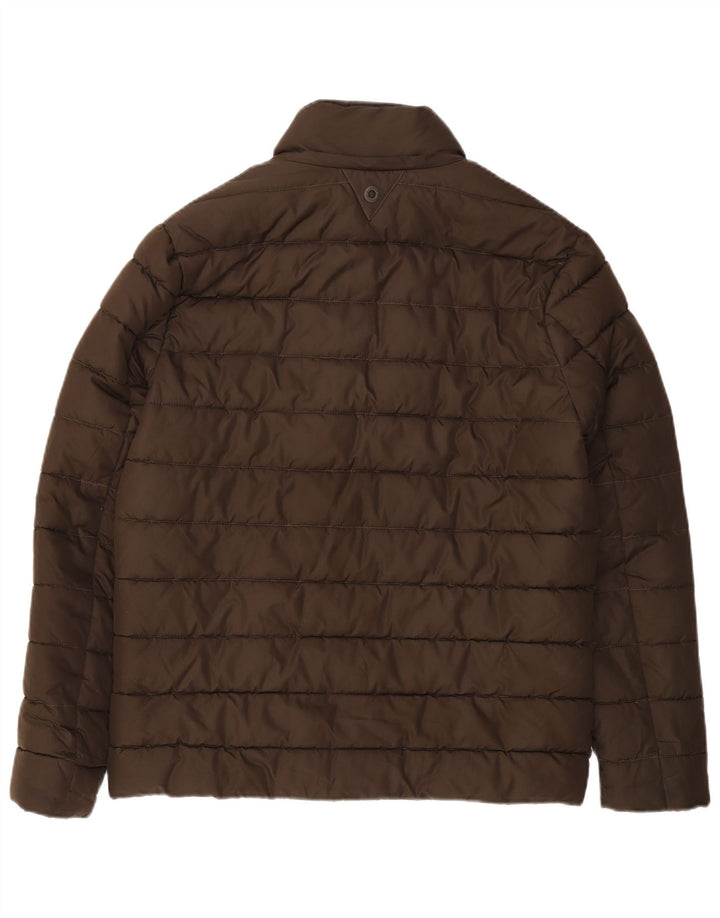 Jaqueta acolchoada masculina BARBOUR UK 36 poliéster marrom pequeno