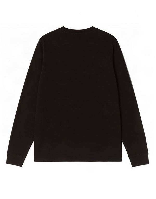 Adidas Womens Top Long Sleeve UK 12 Medium Black Cotton