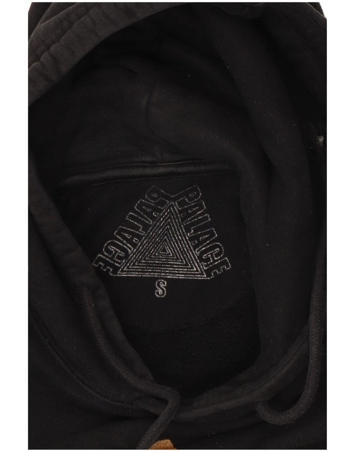 Palace masculino gráfico moletom com capuz pequeno algodão preto