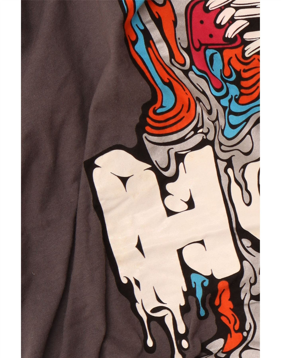 Camiseta masculina NIKE Standard Fit Graphic Top Grande Algodão Cinza