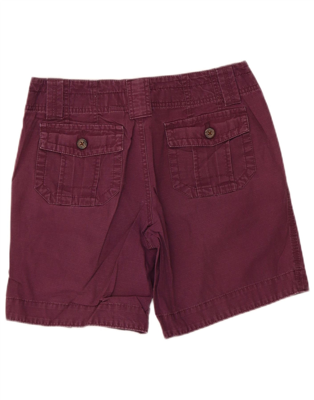 Shorts Chino feminino Eddie Bauer US 4 pequeno W32 algodão roxo
