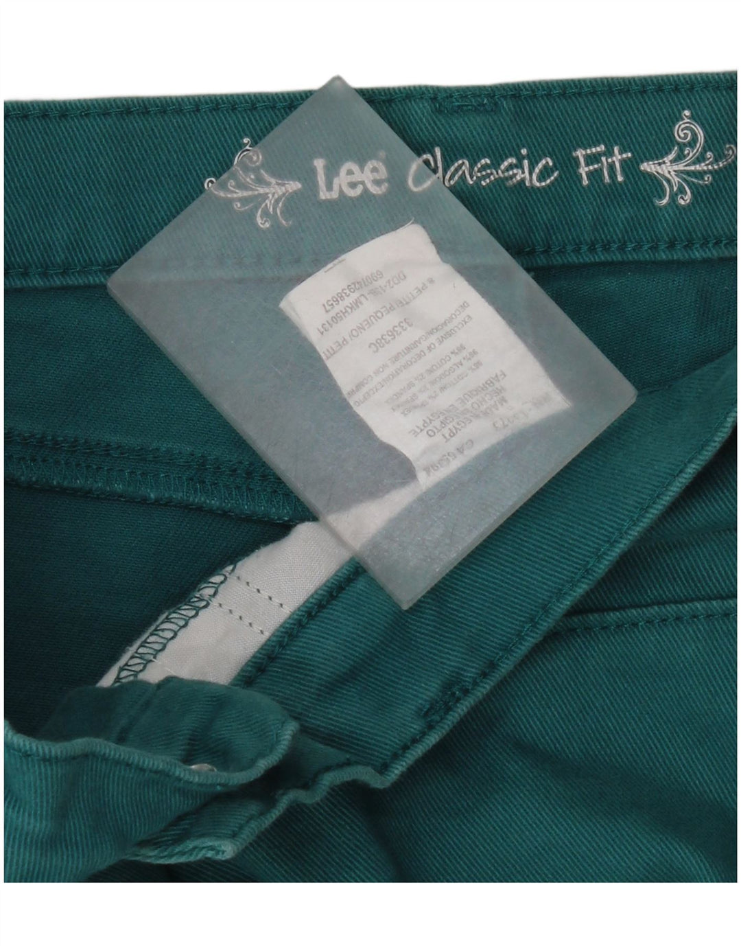 Lee Womens Classic Fit Denim Shorts US 8 Médio W30 Algodão Verde