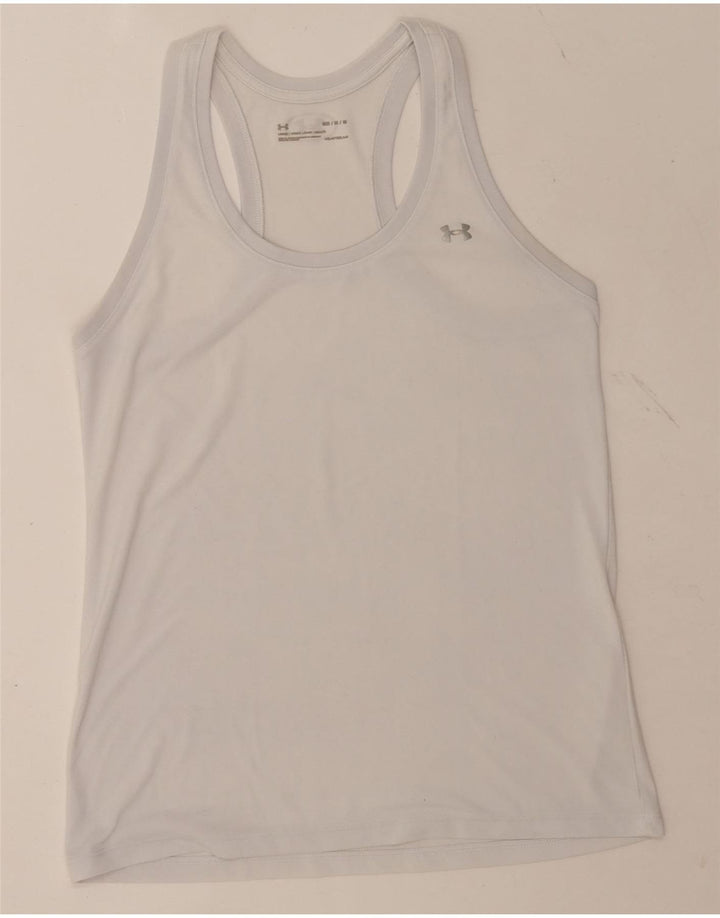 Colete masculino Under Armour Heat Gear Top médio branco