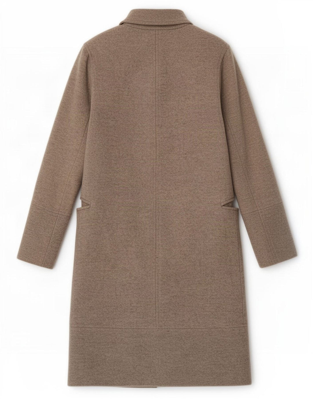 Sobretudo feminino Oasis UK 8 lã cinza pequena