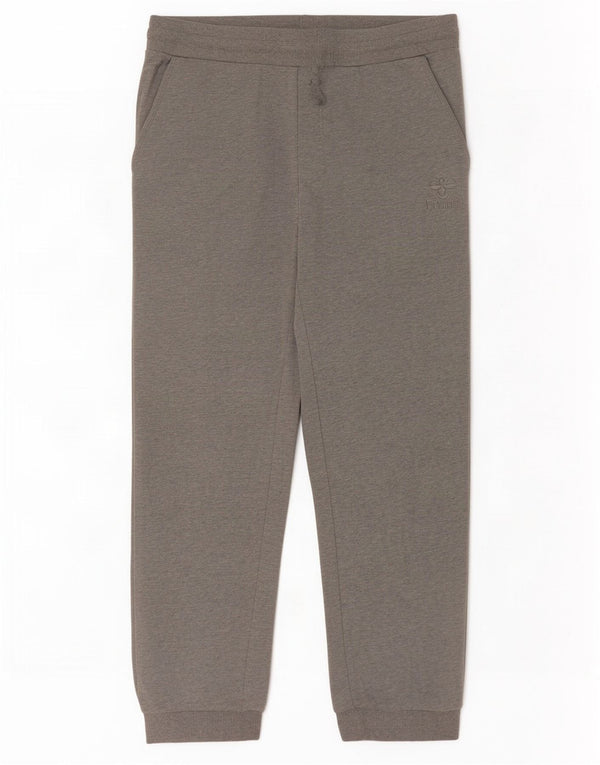 Calça de treino masculina Hummel Graphic Joggers algodão cinza médio