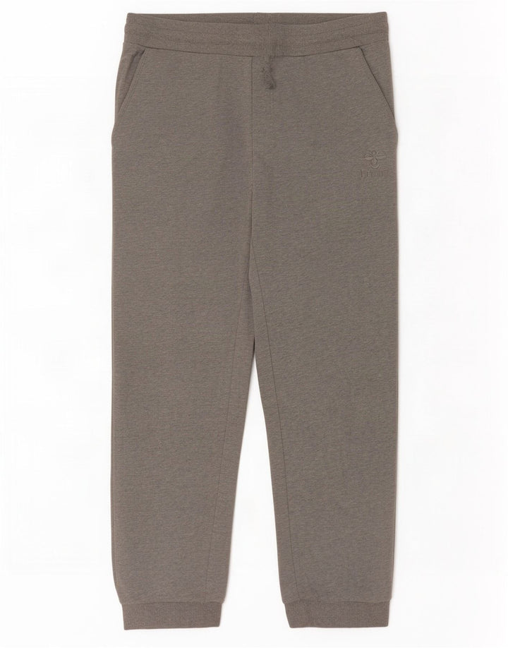 Calça de treino masculina Hummel Graphic Joggers algodão cinza médio
