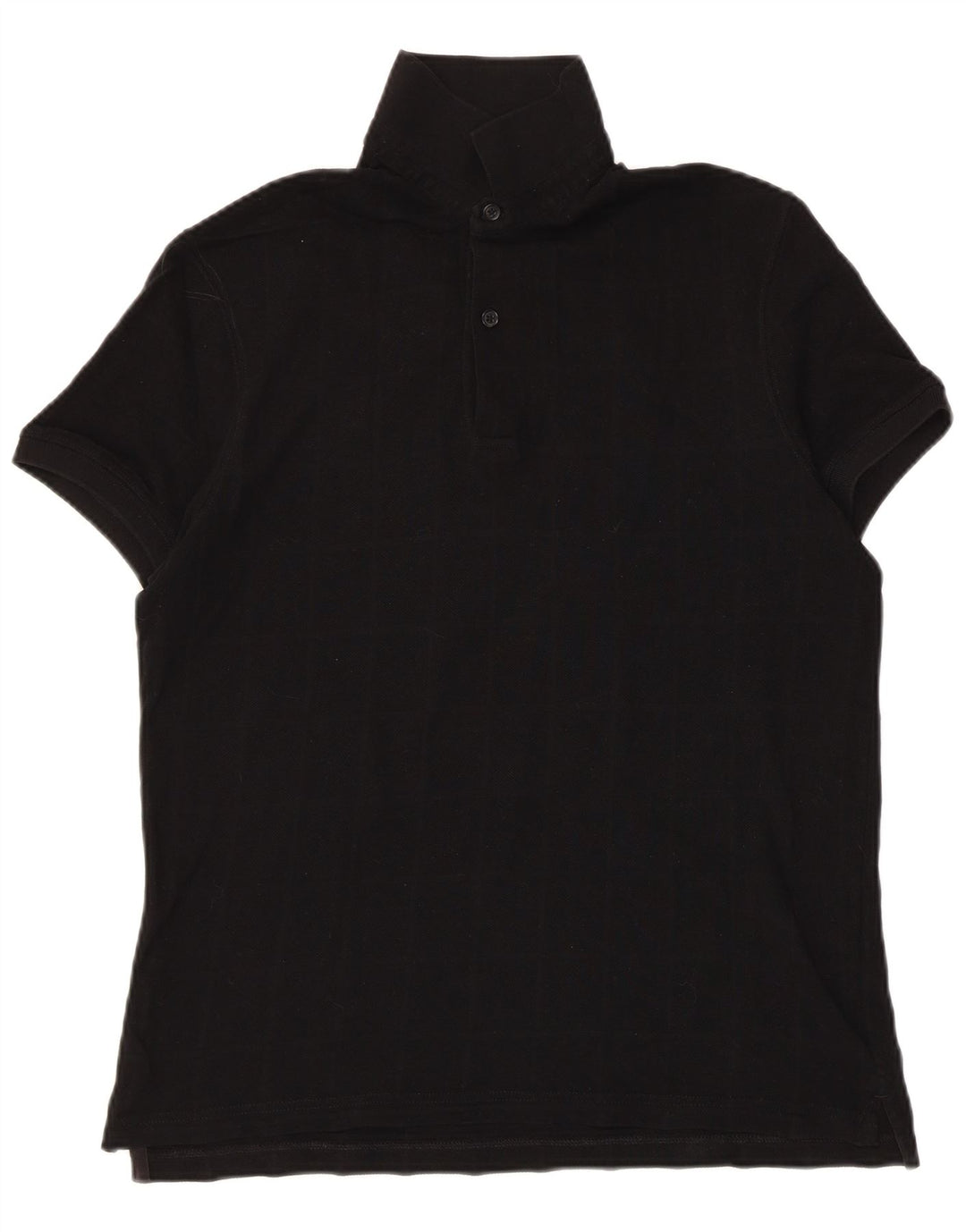 Camisa polo masculina MASSIMO DUTTI média preta
