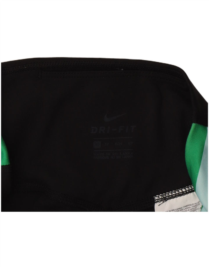 Leggings Nike Feminino UK 6 XS Preto Colorblock Poliéster
