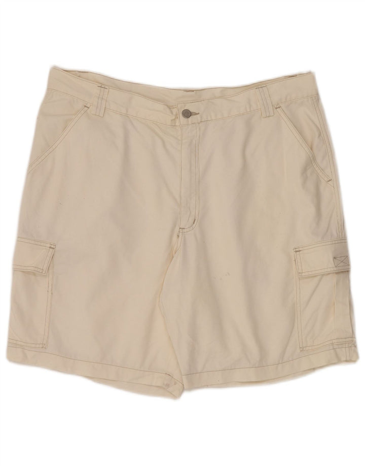 Shorts cargo masculino vintage W38 XL algodão branco