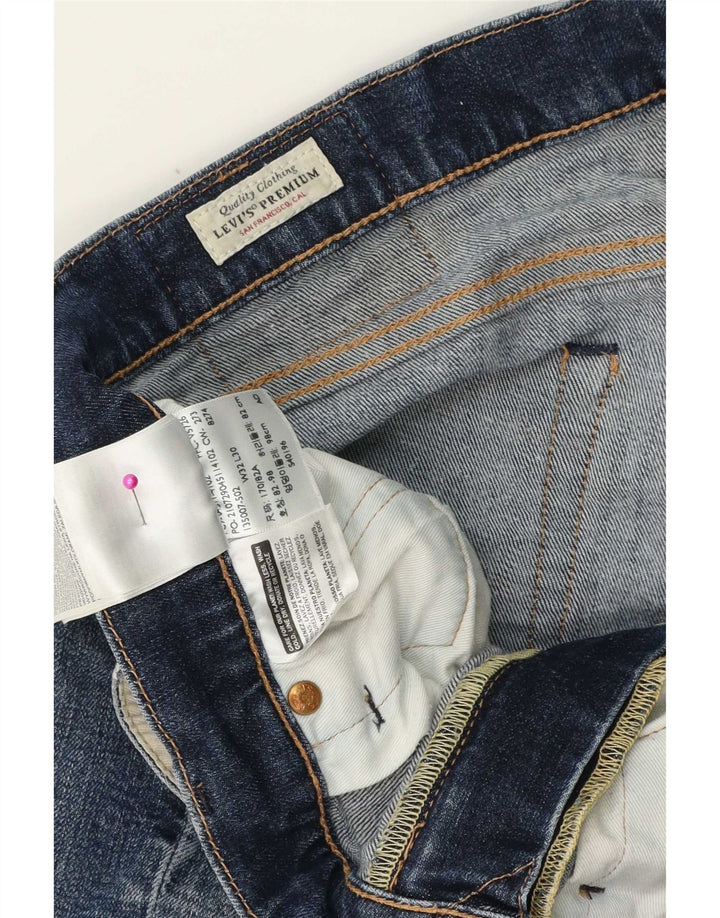 Levi's Mens Slim Jeans W32 L30 Azul Algodão