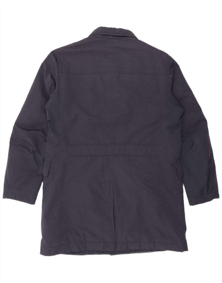 Casaco acolchoado masculino Henry Cottons IT 50 grande algodão azul marinho