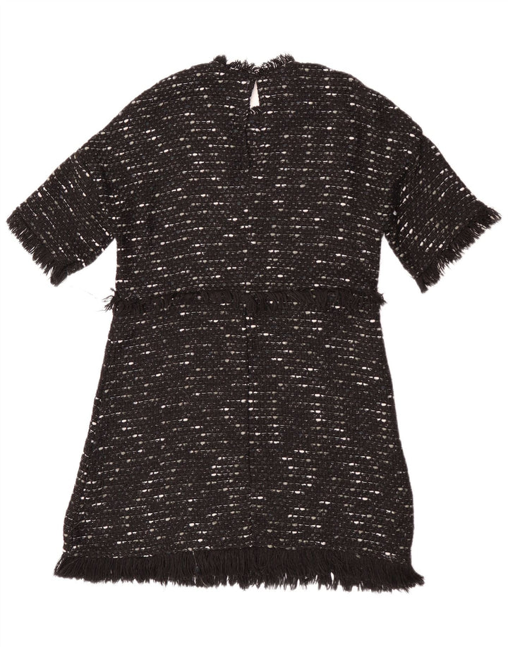 Vestido jumper feminino Zara Reino Unido 12 médio preto manchado