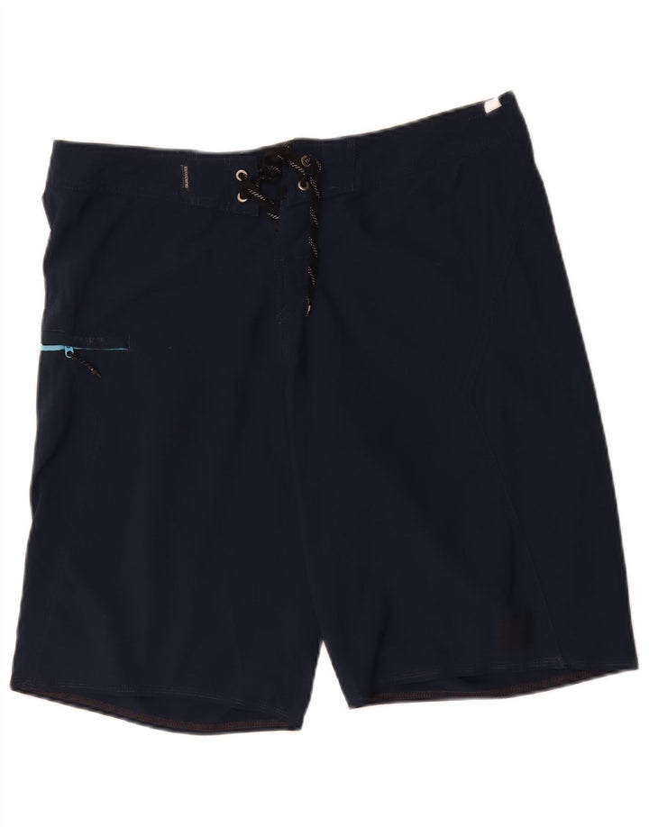 Shorts de natação masculino Quiksilver grande poliéster azul marinho
