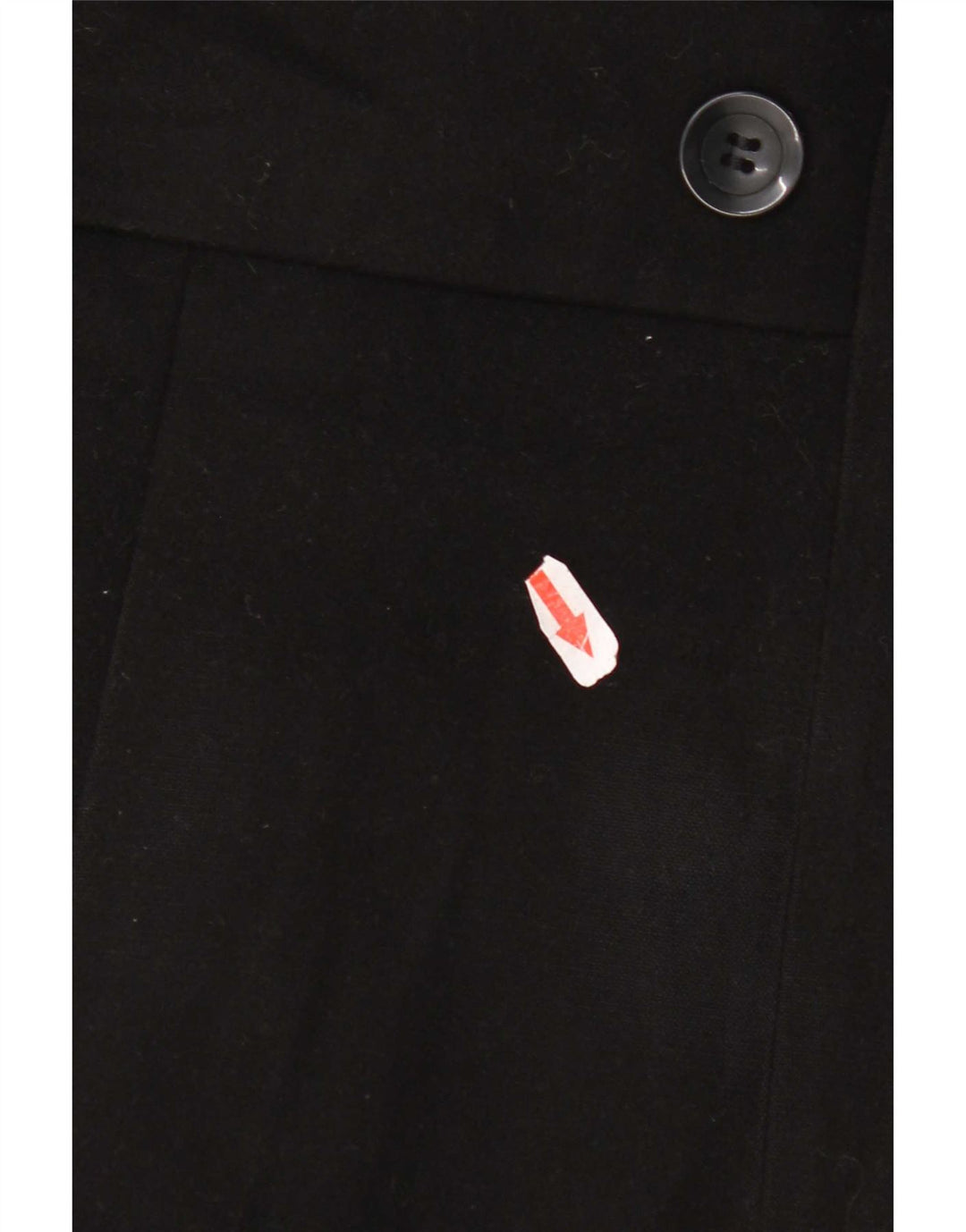 Sobretudo feminino Marks & Spencer Regular Fit UK 10 pequeno poliéster preto