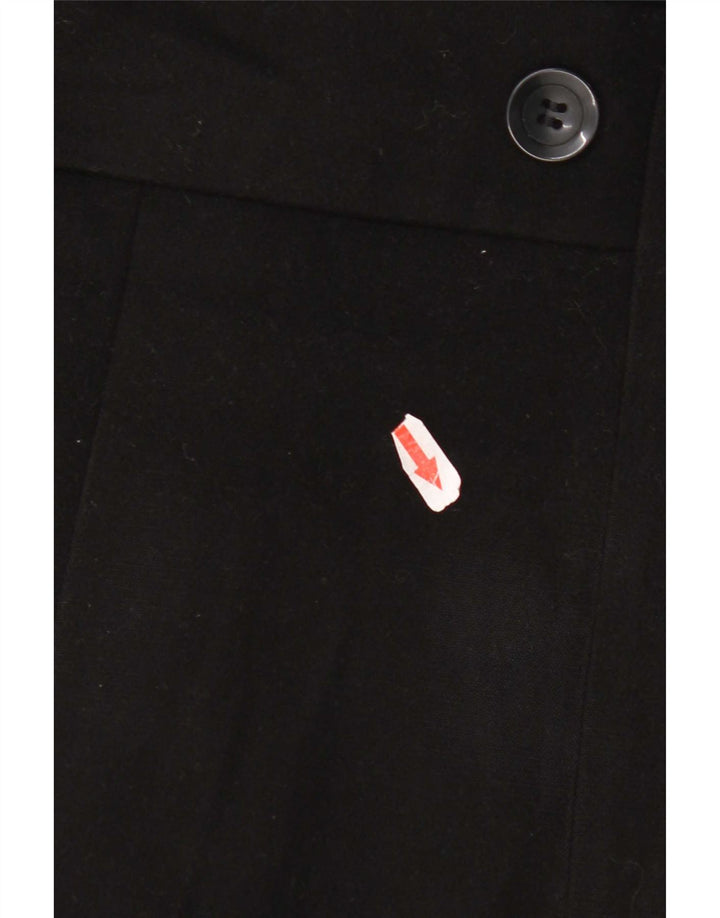 Sobretudo feminino Marks & Spencer Regular Fit UK 10 pequeno poliéster preto