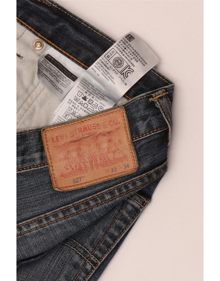 Levi's Masculino 527 Bootcut Jeans W33 L34 Azul Algodão