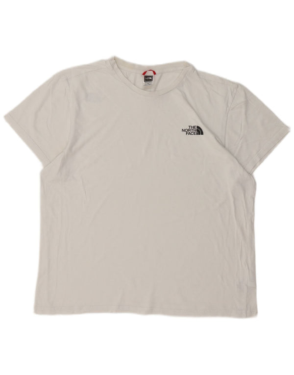 Camiseta masculina THE NORTH FACE top grande de algodão branco