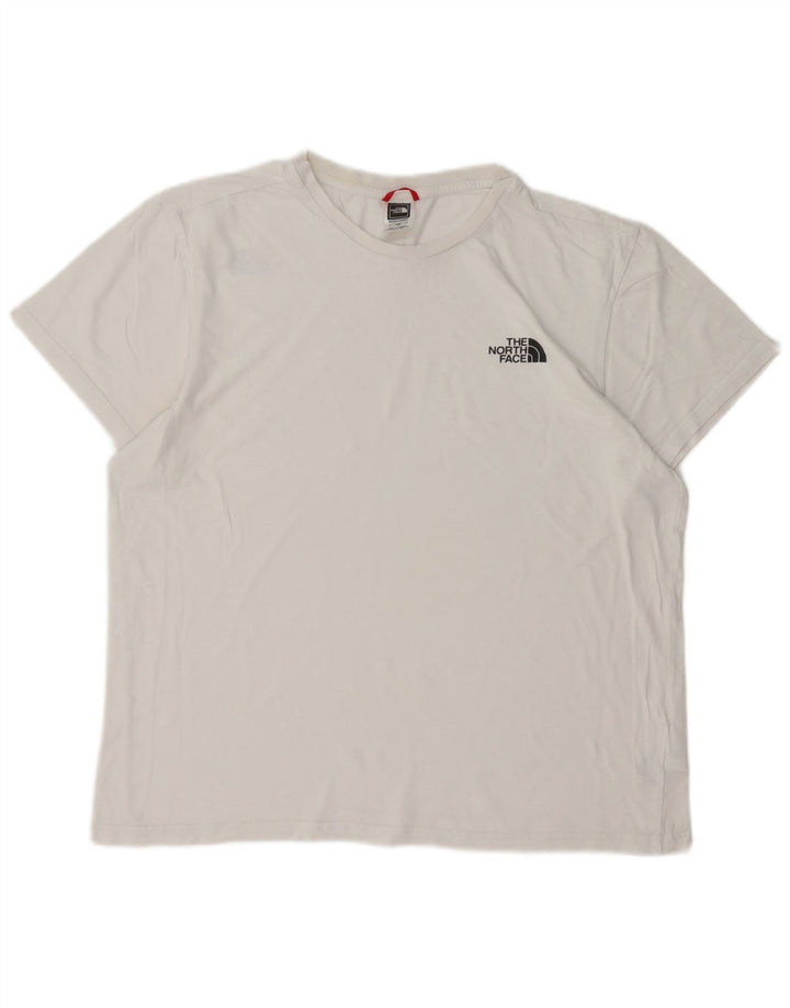 Camiseta masculina THE NORTH FACE top grande de algodão branco