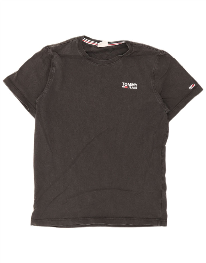 Camiseta masculina Tommy Hilfiger pequena preta
