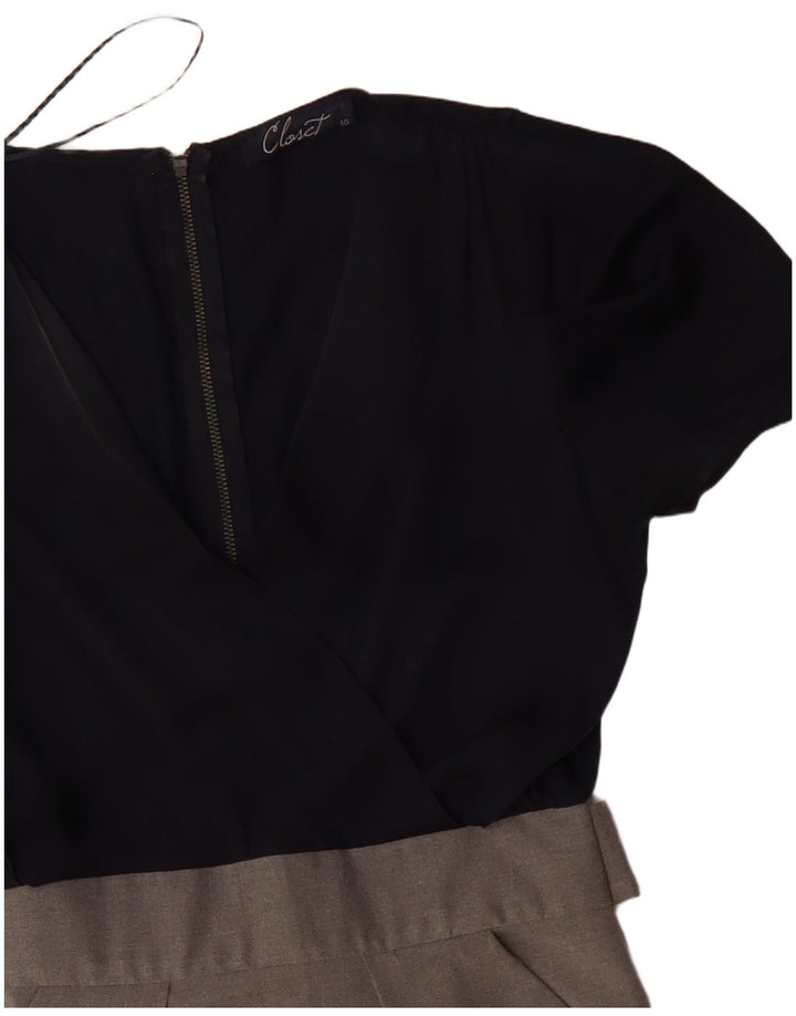 Vestido feminino CLOSET UK 10 pequeno azul marinho em bloco colorido de poliéster