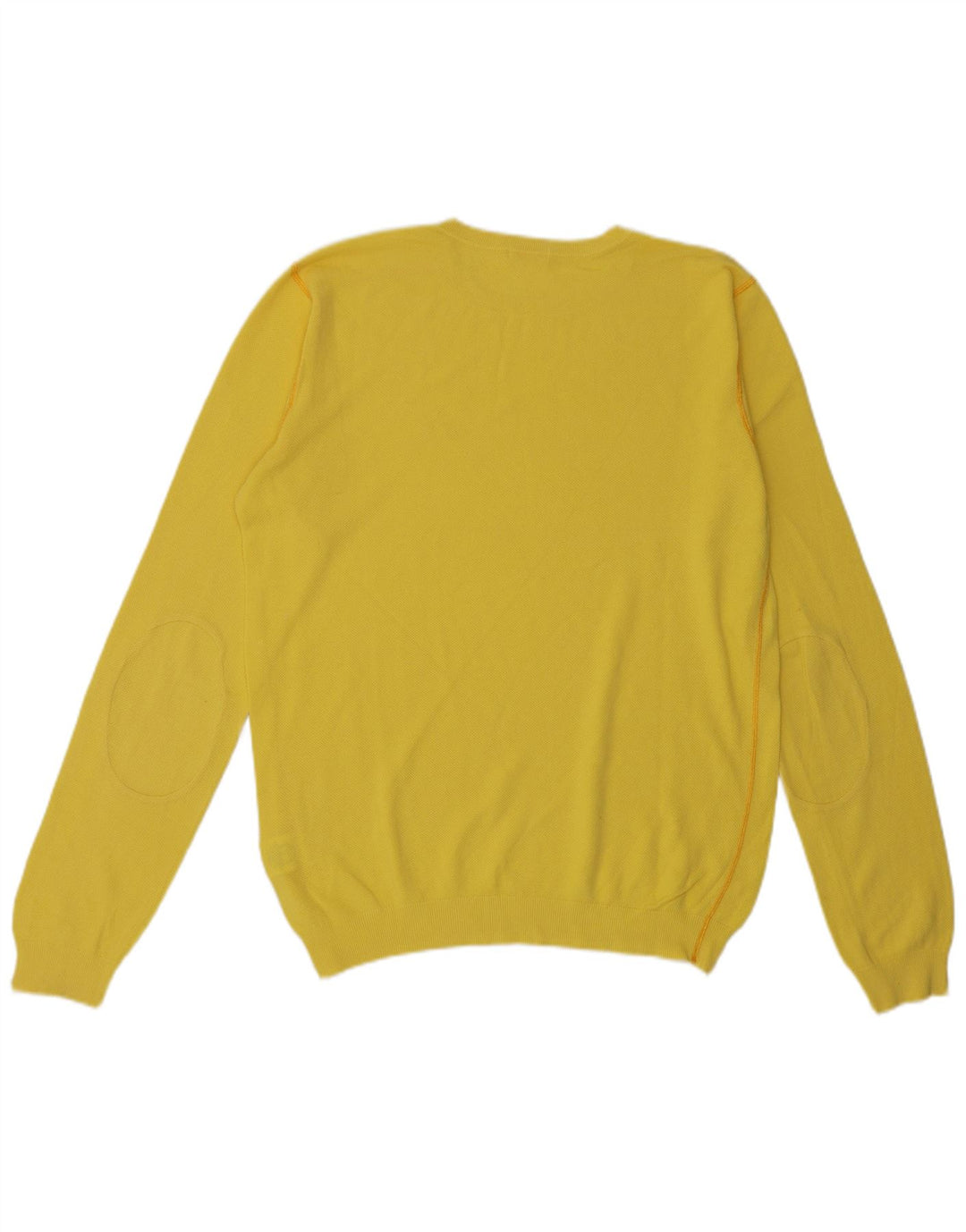 Suéter masculino Sun68 com gola redonda XL de algodão amarelo