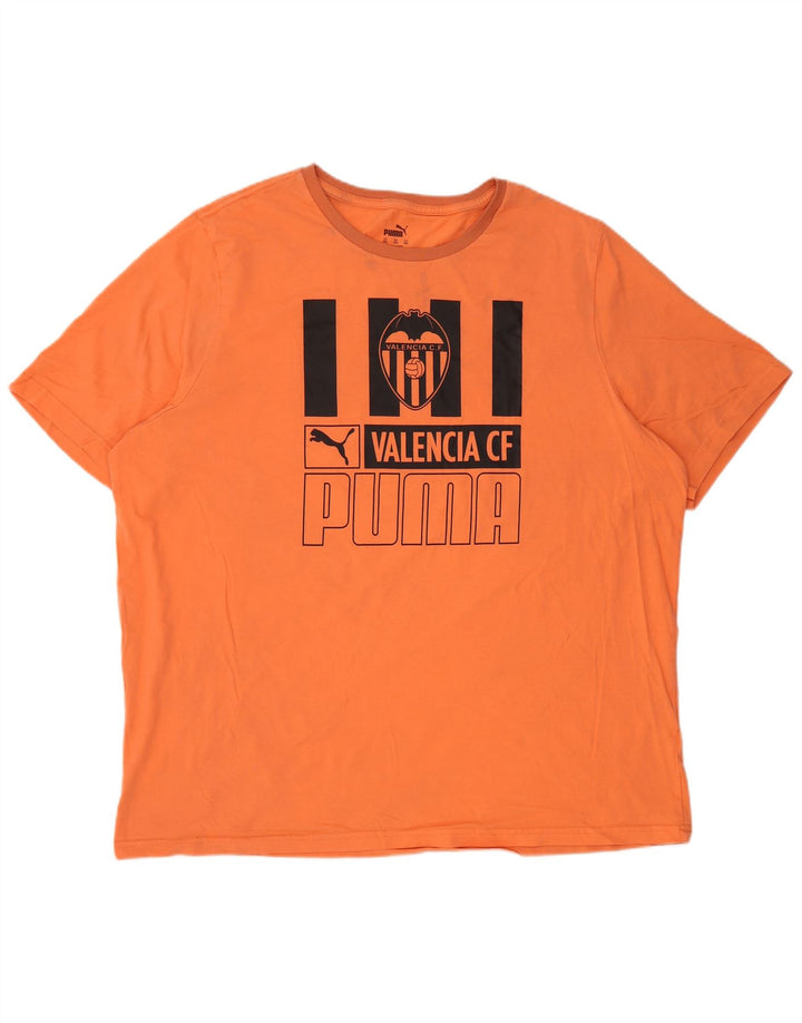 Camiseta Puma Masculina Valencia Graphic Top 2XL Laranja