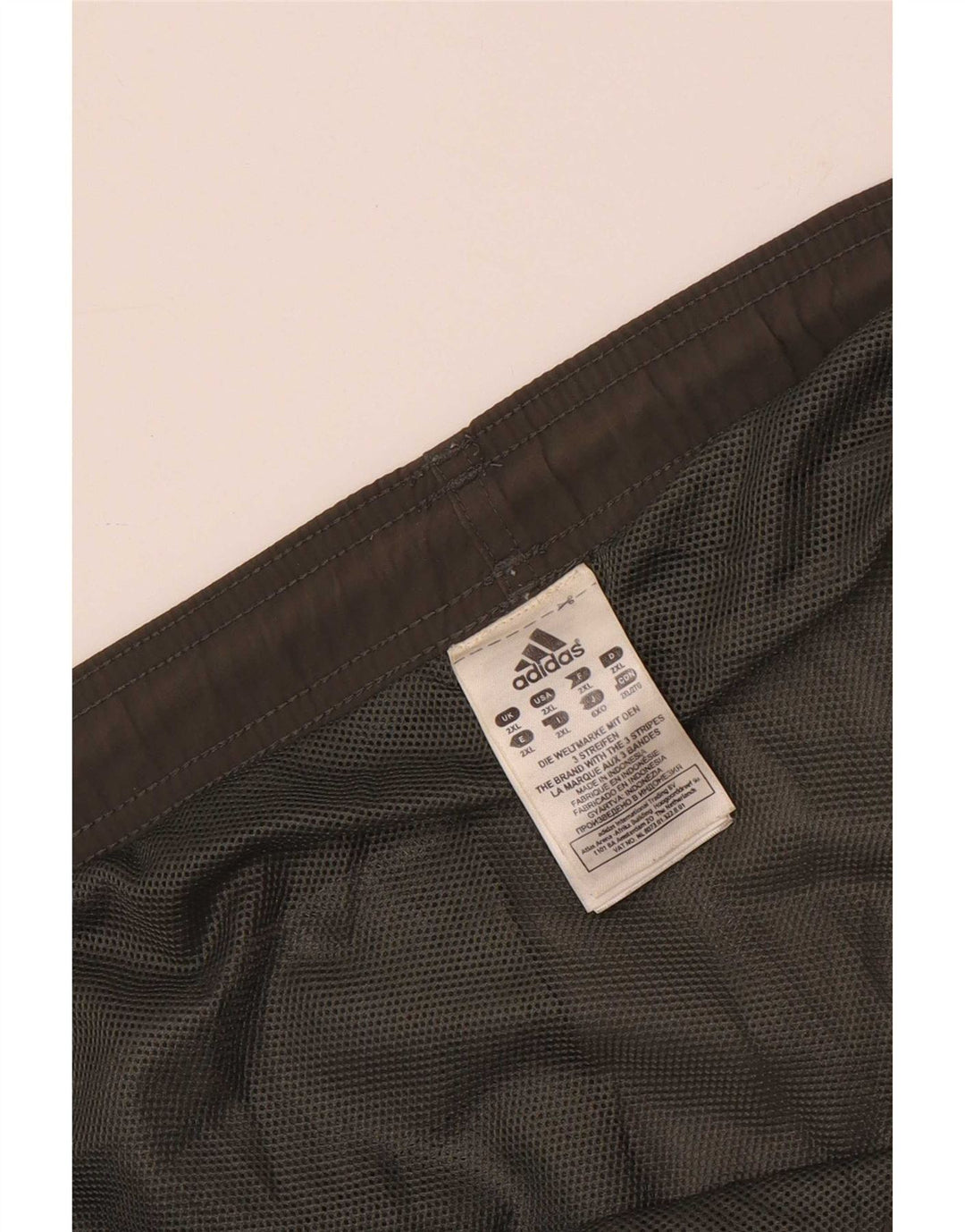 Shorts de natação masculino Adidas 2XL cinza colorblock nylon