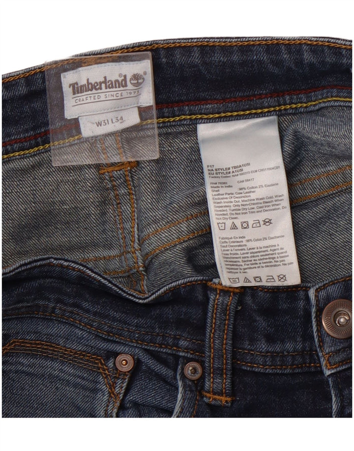 Calça jeans reta masculina TIMBERLAND W31 L30 azul algodão