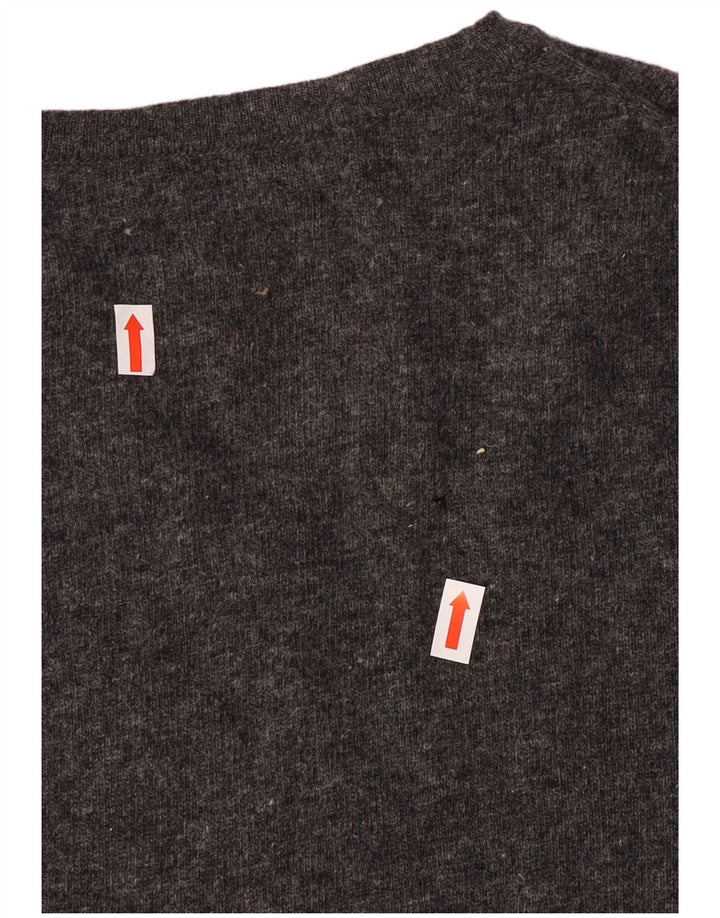 Fred Perry Mens Colete Regata Lã Cinza Médio