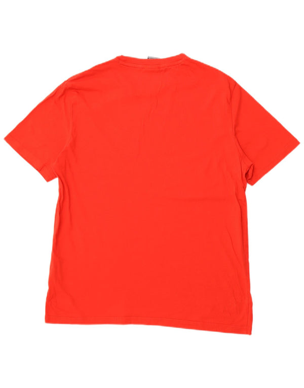CAMPEÃO Camiseta Masculina Top Grande Algodão Vermelho