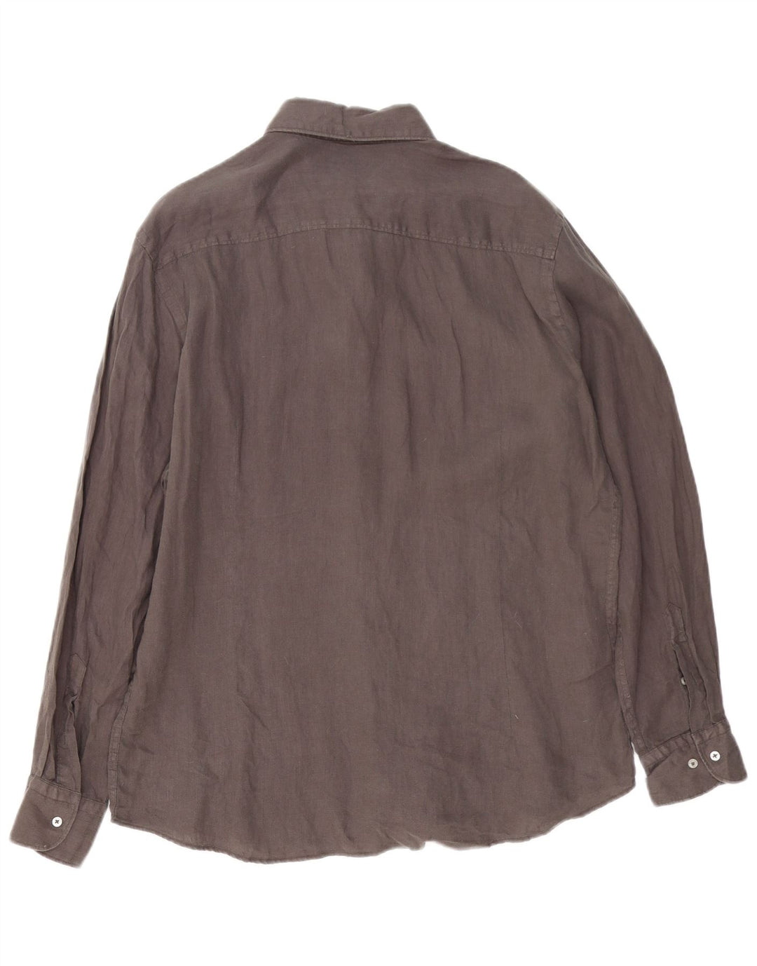 Camisa masculina MASSIMO DUTTI XL linho cinza