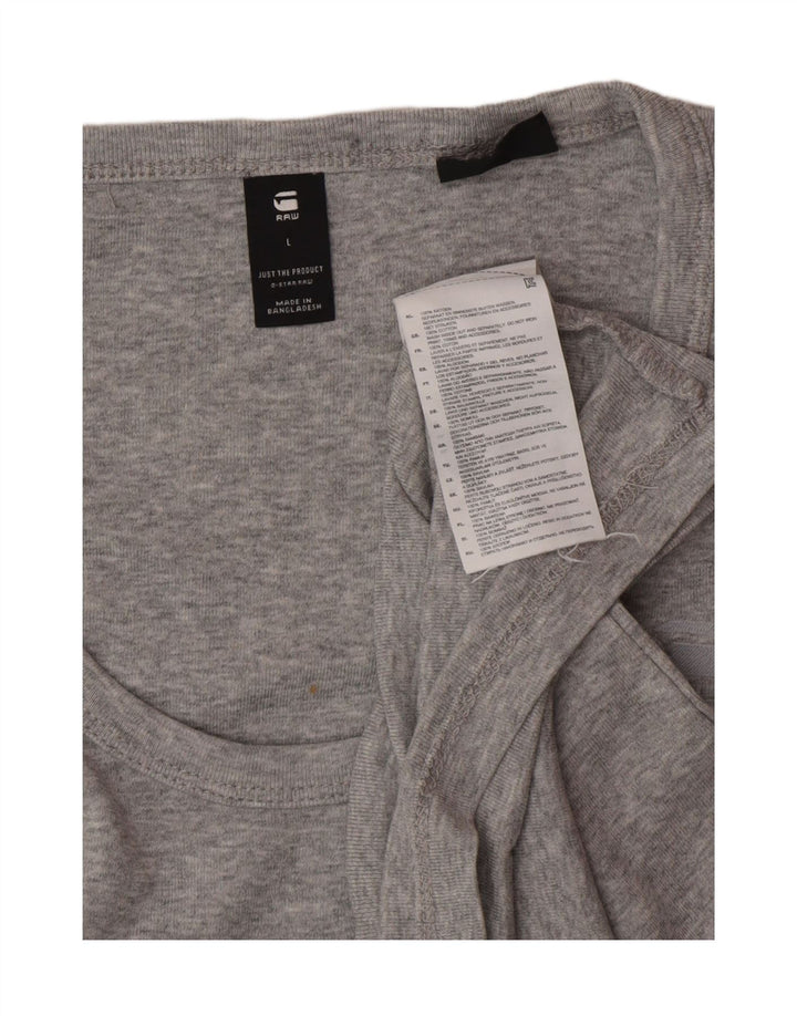 Colete masculino G-STAR grande algodão cinza