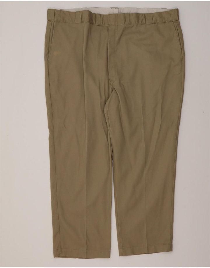 Calça chino reta masculina DICKIES W50 L30 algodão cáqui