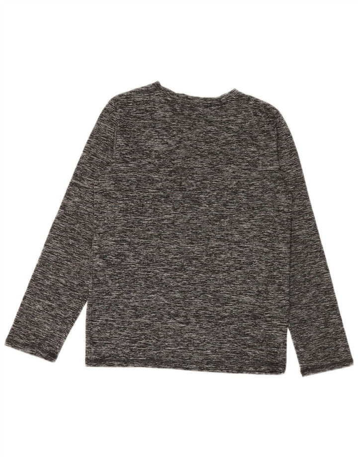 PUMA Boys Graphic Top manga comprida 8-9 anos pequeno cinza poliéster