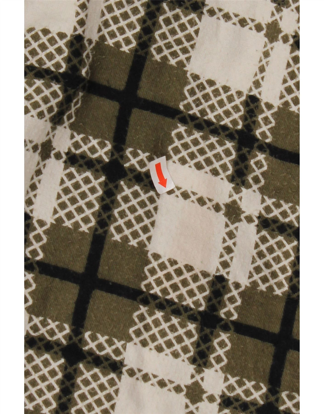 Jaqueta Sherpa feminina VINTAGE UK 16 grande xadrez verde