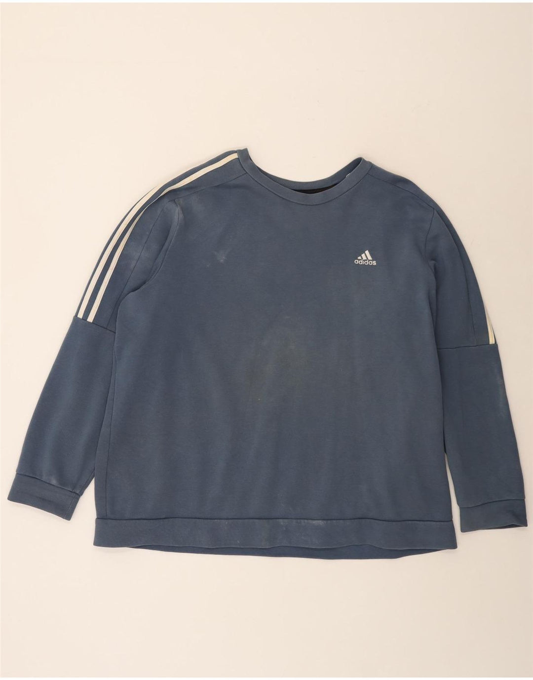 Adidas Mens Moletom Jumper 2XL Azul Algodão