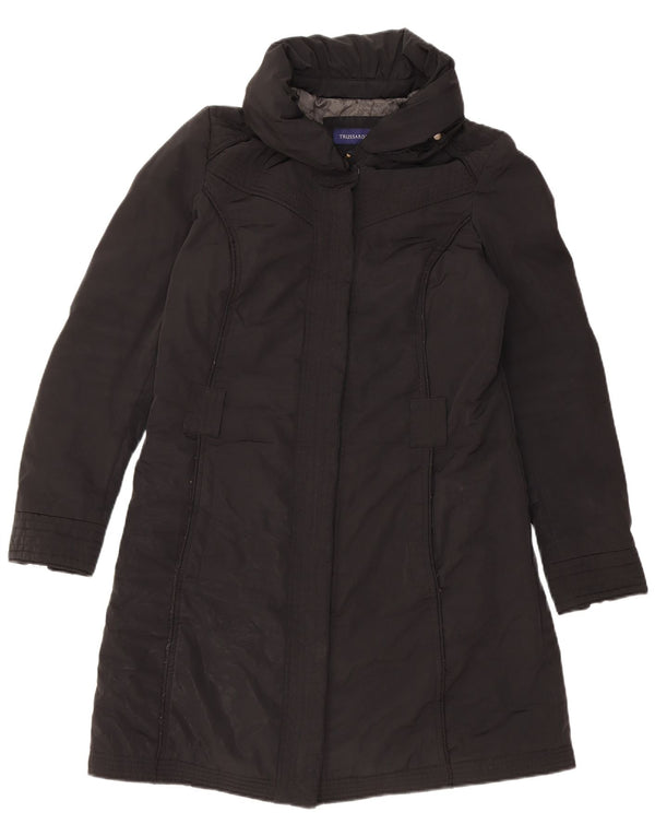 Casaco corta-vento feminino TRUSSARDI JEANS IT 44 poliéster preto médio