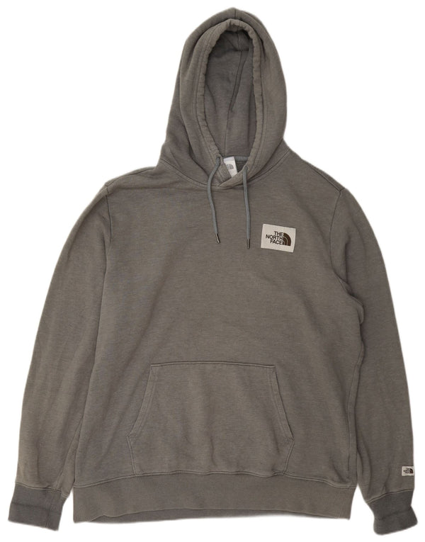 Jumper com capuz masculino The North Face XL cinza algodão