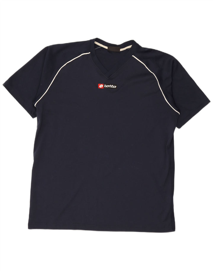Camiseta masculina Lotto Top 2XL poliéster azul marinho