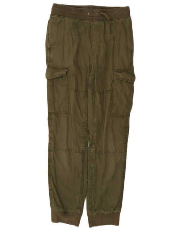 Calças cargo Gap Boys Joggers 11-12 anos W26 L27 algodão verde