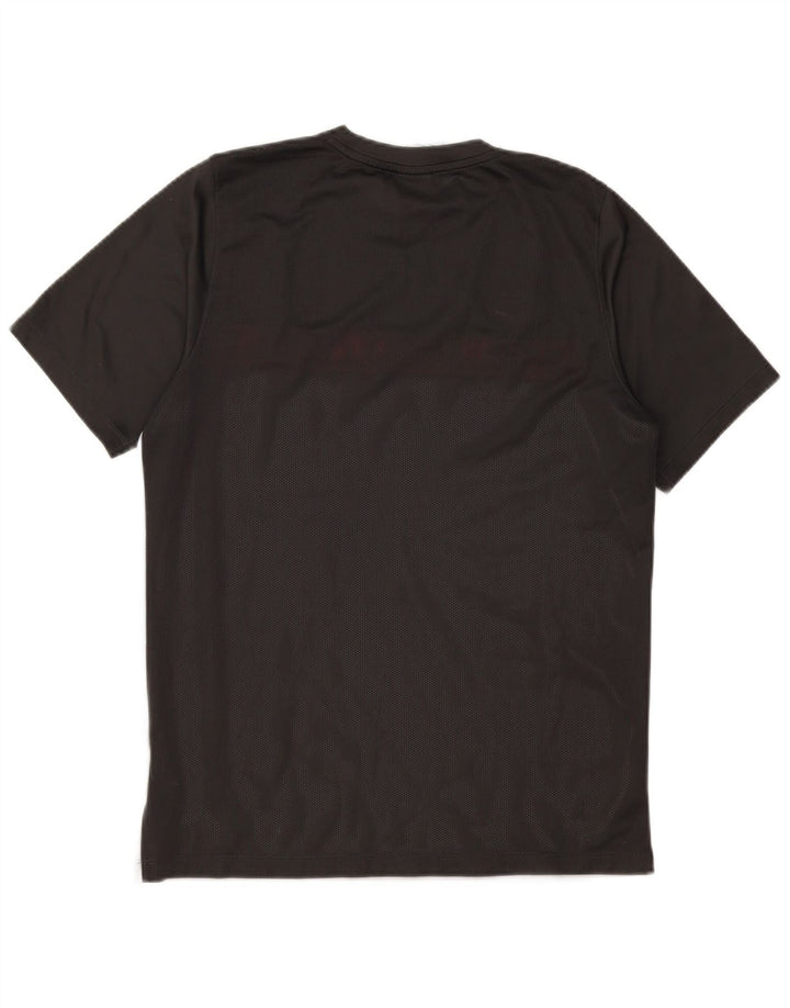 Camiseta masculina Nike Dri Fit Top grande cinza colorblock poliéster