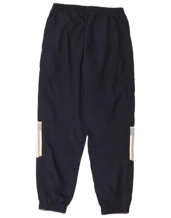 Adidas Mens Treino Calças Joggers UK 38/40 Médio Azul Marinho Poliéster