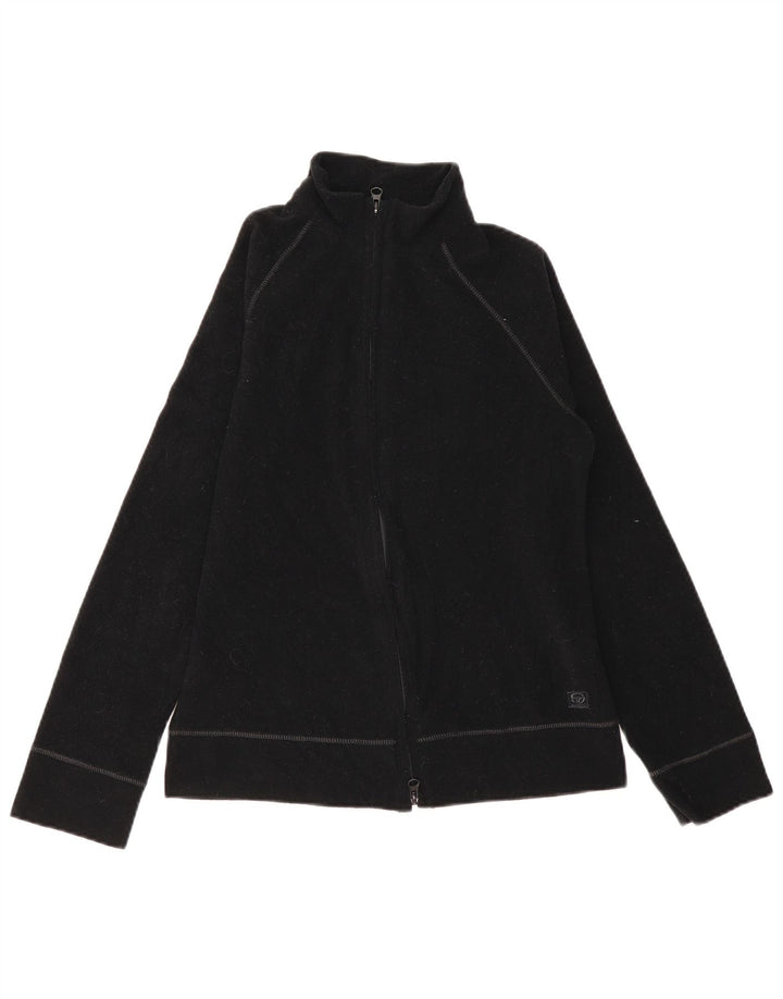 Jaqueta de lã feminina SERGIO TACCHINI UK 12 poliéster preto médio