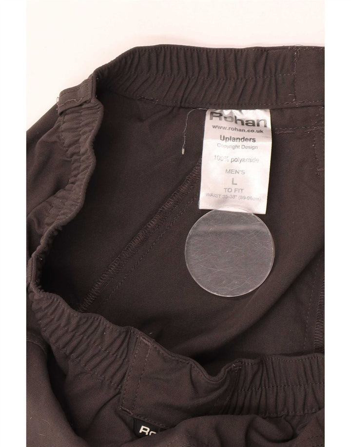 Calça cargo masculina Rohan reta grande W34 L30 cinza poliamida