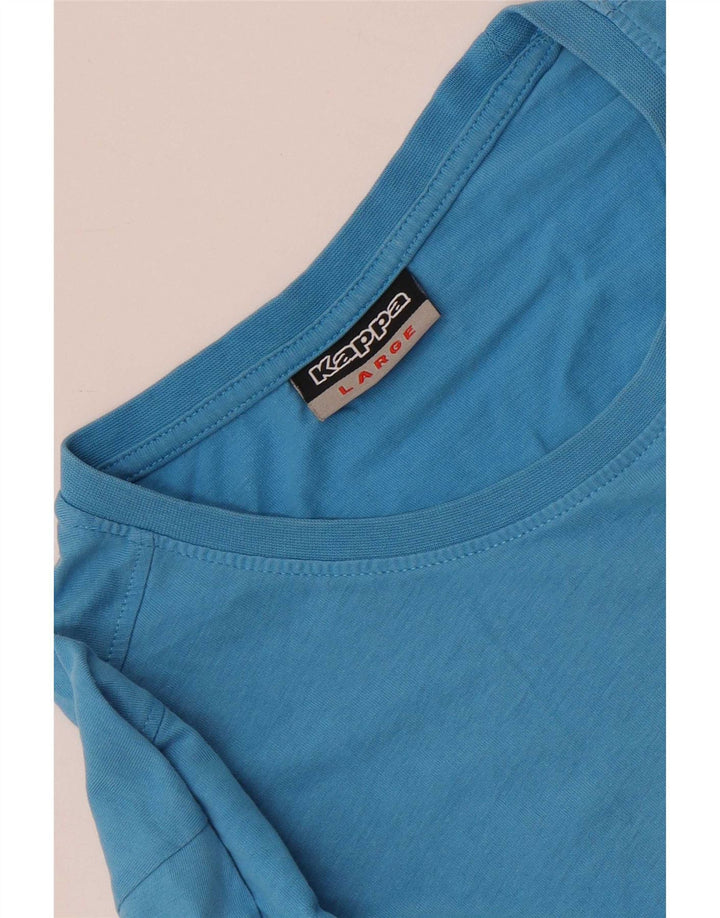 Camiseta gráfica masculina Kappa Top grande azul