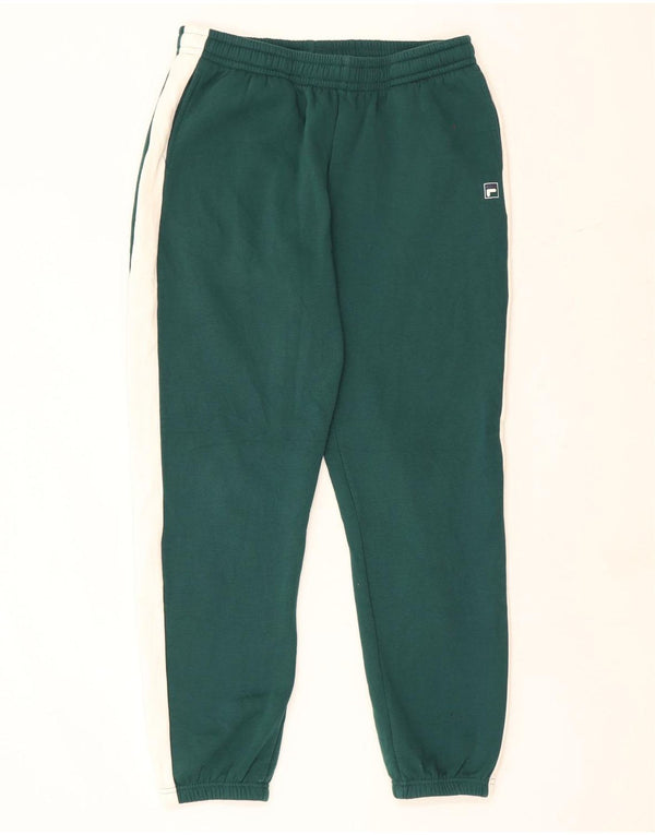 Fila Mens Graphic Tracksuit Calças Joggers Medium Green Colourblock