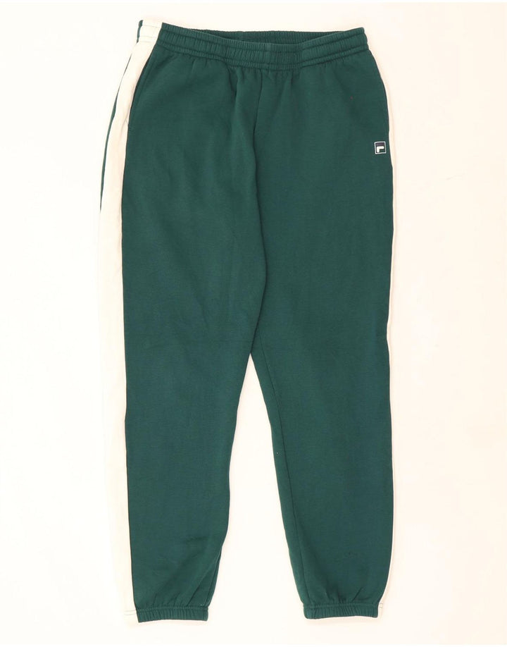 Fila Mens Graphic Tracksuit Calças Joggers Medium Green Colourblock