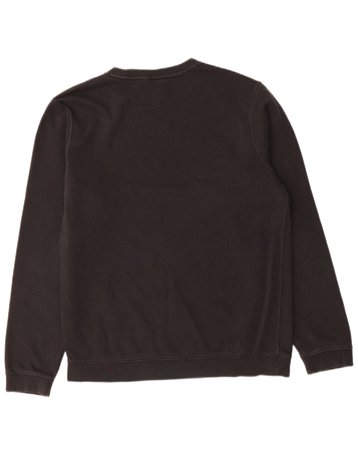 NIKE Mens Graphic Moletom Jumper Médio Algodão Preto