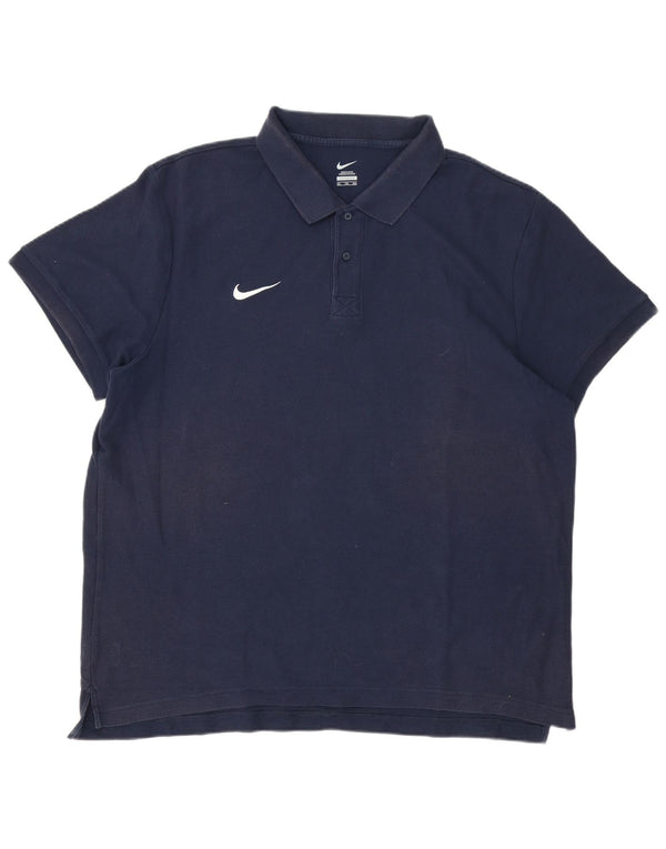 Camisa polo masculina Nike 2XL algodão azul marinho